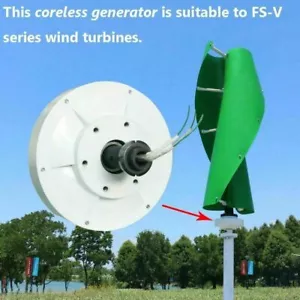 Generador Maglev Permanente 800W Rotor Exterior Uso trifásico para Turbina Eólica Vertical - Imagen 1 de 17