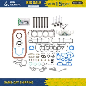 Full Gasket Set Intake Exhaust Valves Fit 85-95 Toyota 2.4L 22R 22RE 22REC SOHC - Bild 1 von 12