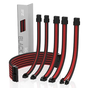 Sleeved Cable - Rallonge de câble pour l'alimentation avec Manchon Extra-Larg... - Afbeelding 1 van 7