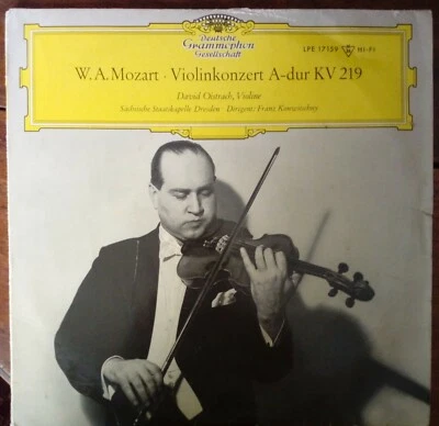 DAVID OISTRAKH  LP  10 " GERMANY MOZART Violinkonzert A dur KV 219 MONO 1962 - Photo 1/2