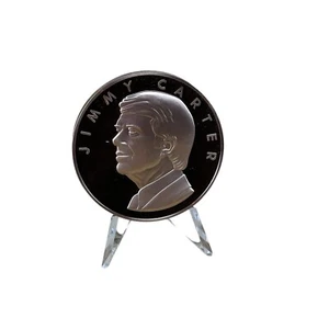 1977 Jimmy Carter Presidential Inaugural Medal Solid Bronze Franklin Mint - Bild 1 von 14