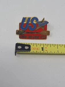1996 Team US Atlanta Olympic Canoe Kayak Pin USA - Picture 1 of 2