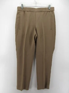 Aritzia Wilfred Pants Women 8 Brown Straight Slack Trouser Pull On Career Preppy - Picture 1 of 9