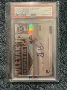 2022 Stadium Club Chrome STEVEN KWAN RC AUTO Refractor PSA 10 Rookie Invest - Picture 1 of 2