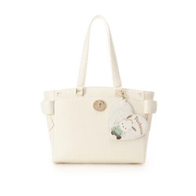 Samantha Vega Sanrio characters PochaccoA4 tote bag Off-white 2025 Japan NEW - Image 1 of 4