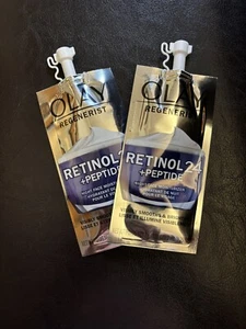 2 Pk OLAY Regenerist Retinol 24 + Peptide Night Face Moisturizer .24oz (Travel) - Picture 1 of 3