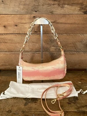Bolso Bandolera Hammitt Becker Pequeño Rosa Serpiente Cuero Himalaya - Nuevo con Etiquetas Foto 1 de 4