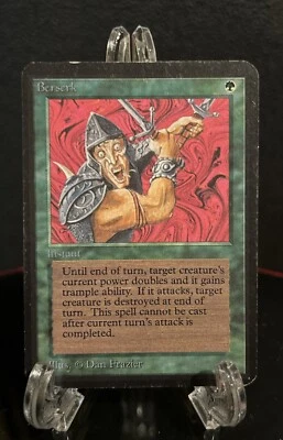 MTG Berserk Alpha Regular Uncommon Vintage Magic the Gathering Played Inked HP - Image 1 of 2