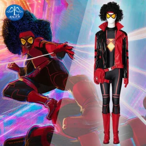 Spider-Woman Across the Spider-Verse Jessica Drew Outfit Wig Bag Cosplay Costume - Picture 1 of 21