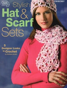 HAT AND SCARF SETS CROCHET PATTERN BOOKLET 5 designs - Picture 1 of 2