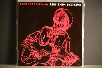 LIGHTNIN' HOPKINS FAST LIFE WOMAN LP 1962 V8453 VERVE MONO - Image 1 of 4