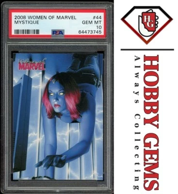 Mystique PSA 10 2008 Rittenhouse Women of Marvel #44 C1 Foto 1 de 2
