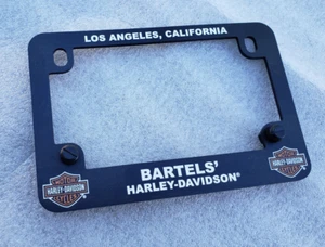 Marco de matrícula negro Bartels Harley Los Angeles - Imagen 1 de 2