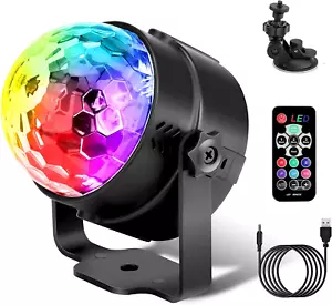 Gobikey Disco Lights, 360° Rotation Sound Activated Disco Ball Party Lights with - Picture 1 of 7