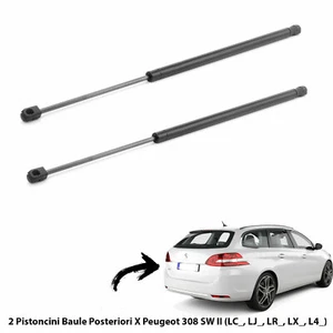 2 MOLLE A GAS PISTONI PISTONCINI PORTELLONE BAGAGLI X PEUGEOT 308 II SW Da 2014 - Foto 1 di 1
