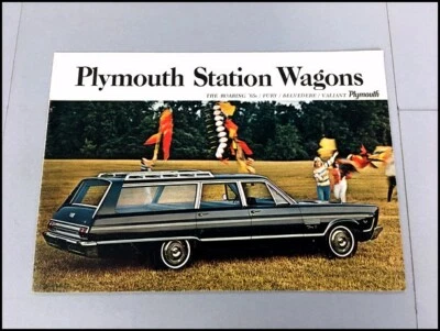 1965 Plymouth Station Wagon Car  Sales Brochure Catalog - Fury Belvedere Valiant Foto 1 de 4