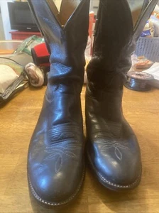 Vintage Tony Lama Grey Roper Boots Men’s Size 9 D 2803 - Picture 1 of 5