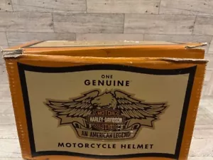 Harley Davidson Basic Rider Black Gloss Helmet Size XL Made in Italy w/ Box - Picture 1 of 9