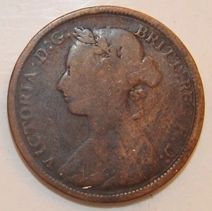 1886 Half Penny Great Britain - Picture 1 of 2