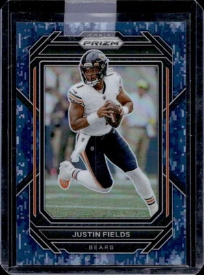 2022 Prizm Justin Fields Navy Camo #19/25 Bears - Image 1 of 2