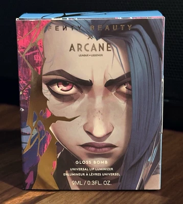 FENTY BEAUTY 🔥 Fenty x Arcane Gloss Bomb Lip Luminizer – Kaboom JINX – In Hand Ships Fast