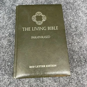 The Living Bible Paraphrased Tyndale 1974 Green Hard Cover Very Good Condition - Picture 1 of 11