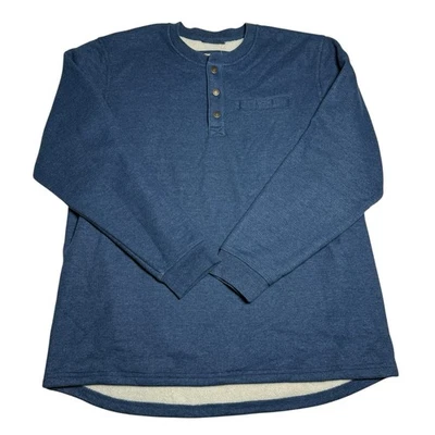 LL Bean мужской Henley XXLT высокий синий Katahdin железа работает вафли тепловой флис новый - Изображение 1 из 4