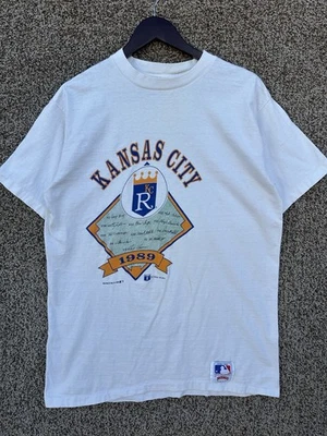 Camiseta De Colección Años 80 Kansas City Royals Nutmeg Mills Talla LG MLB 1989 Foto 1 de 4