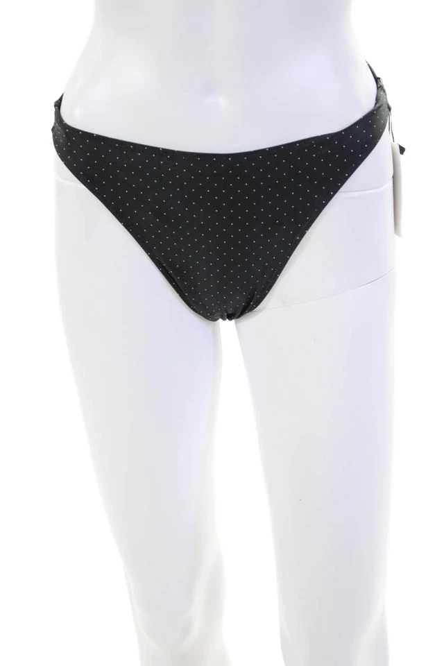 Pantalones de baño Faithfull The Brand a lunares de corte alto negros talla L Foto 1 de 3