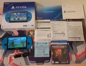 Sony PlayStation PS Vita PCH-2000 Slim Aqua Blue Model Excellent Condition
