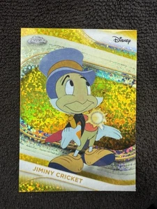 2025 Topps Chrome Disney JIMINY CRICKET Yellow Mini Diamond Parallel #86 - Picture 1 of 2