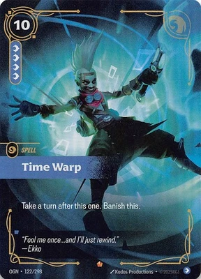 Time Warp Foil 122/298 Origins Riftbound League of Legends 002858 - Image 1 of 2
