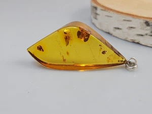 Colgante de ámbar, colgante de ámbar como regalo de Navidad para mamá - Imagen 1 de 9