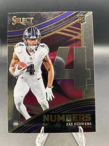 2023 Panini Select ZAY FLOWERS (RC) Numbers INSERT #NMB-ZFL Ravens - Picture 1 of 5