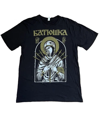 BATUSHKA Mary Dagger Men’s L T-Shirt Black Made In USA Foto 1 de 4