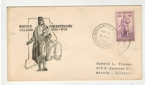 1936 RHODE ISLAND TERCENT. 777-87 UNOFFICIAL TRAINING NAVAL WAR COLLEGE BRANCH - Picture 1 of 1