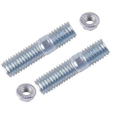 2stk Exhaust Stud & 2stk Nut Set für Honda GX110 GX120 GX160 GX200 168F 170F - Image 1 of 3