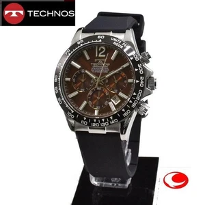 New : TECHNOS : Men's Watch : T8C03BA : Super Cool Design by TECHNOS : JAPAN !! - Picture 1 of 7