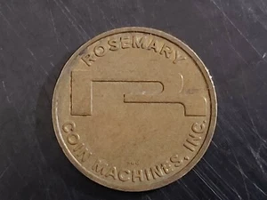 Vintage #4665 ROSEMARY COIN MACHINES INC. "NO CASH VALUE" Token - Picture 1 of 2
