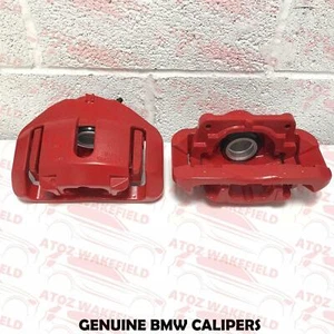 PAR DE PINZAS DE FRENO DELANTERAS M ORIGINALES PARA BMW M1 M3 E90 E92 E93 IZQUIERDA *ROJA* - Imagen 1 de 4