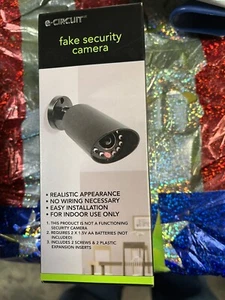 Dummy Fake Surveillance Security Camera Black - Picture 1 of 2