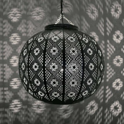 Lampada A Sospensione Marocchina MIMOSA KUGEL Argento Metallo - Immagine 1 di 4