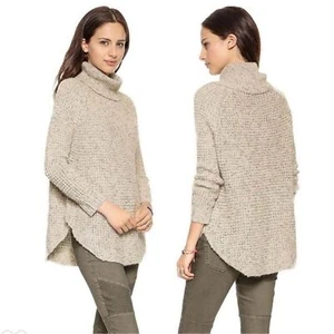 Free People Dylan tweedy maglione pullover collo alto orlo arrotondato taglia XS - Foto 1 di 7