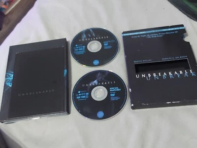 Unbreakable (DVD, 2001, 2-Disc Set, Vista Series) Bruce Willis, Samuel L Jackson - Image 1 of 4