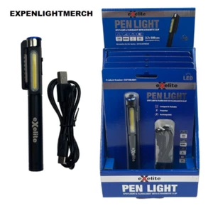 4 X EXELITE rechargable PEN LIGHT SPOTLIGHT + FLOODLIGHT emergency light - Picture 1 of 1