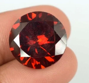 Burma Red Spinel Great Luster Gemstone Natural Round Cut Certified - Picture 1 of 44