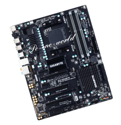 Gigabyte GA-990XA-UD3 R5 Socket AM3+ USB3.1  ATX DDR3 DIMM AMD 990X Motherboard - Image 1 of 4