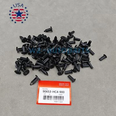 OEM 50PCS ATV Retainer Clips Push Pin Splash Guard Body Panel For Honda 8mm Foto 1 de 4