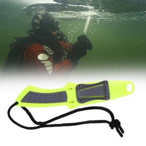 KEEP DIVING Edelstahl Scuba Fixed Blade Messer gelb flacher Kopf - Bild 1 von 9