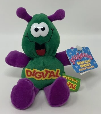Shutterbug Digital Bean Bag Plush Stuffed Animal Toy Mascot Dan Dee Purple Green - Image 1 of 4